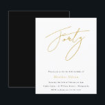 Convite de Aniversário de 40 anos orçamento Black<br><div class="desc">Convite de Aniversário de 40 anos orçamento Black & Gold Script

Veja itens correspondentes na Loja Niche and Nest</div>