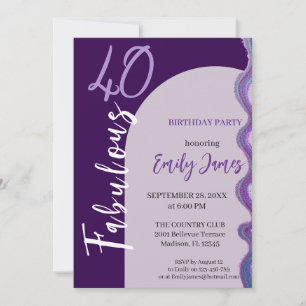 Convite de Aniversário de 40 anos para Mulher