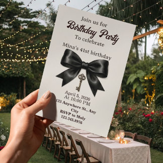 convite de aniversário de 41 anos para mulheres