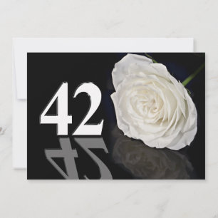 Convite de aniversário de 42 anos