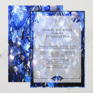 Convite de Aniversário de 45 Anos de Casamento Saf
