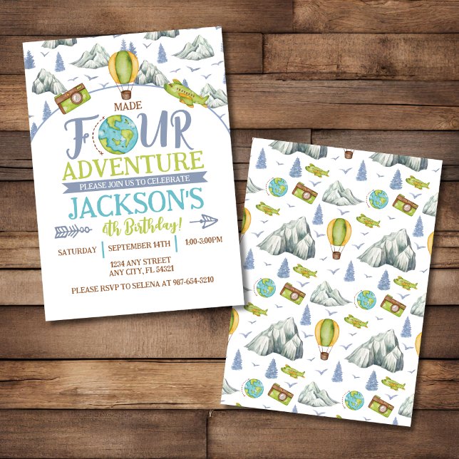 Convite de Aniversário de 4 anos da Quarta Aventur (Criador carregado)