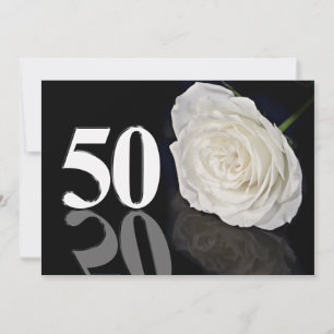 Convite de aniversário de 50 anos