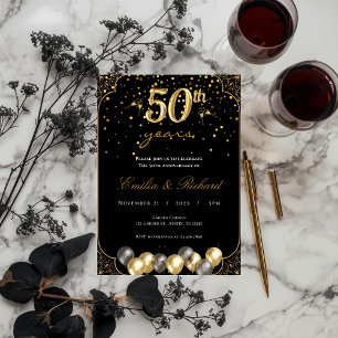 convite de aniversário de 50 anos