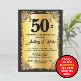 Convite de Aniversário de 50 anos