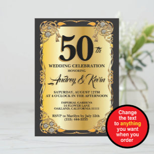 Convite de Aniversário de 50 anos