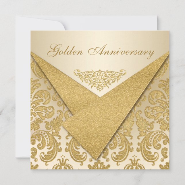Convite de Aniversário de 50 anos da FAUX Flaps Da (Frente)