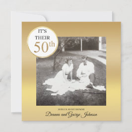 Convite de Aniversário de 50 Anos de Casamento Fot