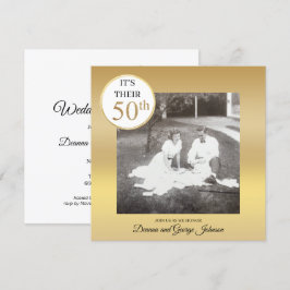 Convite de Aniversário de 50 Anos de Casamento Fot