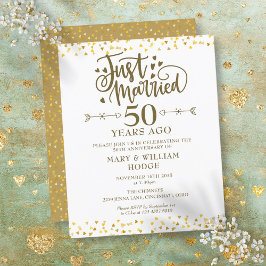 Convite de Aniversário de 50 Anos de Casamento Orç
