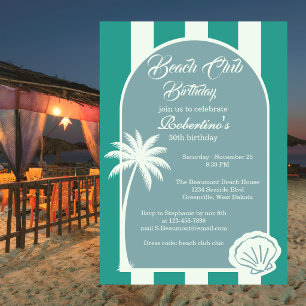 Convite de Aniversário de 50 anos do Chic Coastal 