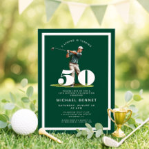 Convite de Aniversário de 50 anos do Green Golf