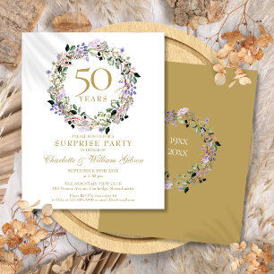 Convite de Aniversário de 50 anos para Festa Surpr