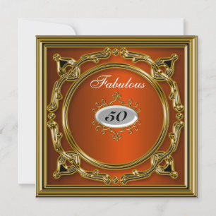 Convite de aniversário de 50 anos Quinquagésimo