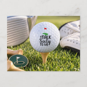 Convite de aniversário de 60 anos de golfe