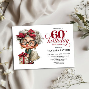 Convite de Aniversário de 60 Anos para Mulher Excê