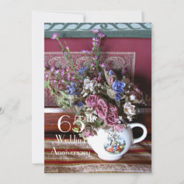 Convite de Aniversário de 65 Anos de Casamento - B