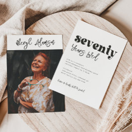 Convite de Aniversário de 70 | 70 de Fotografia An