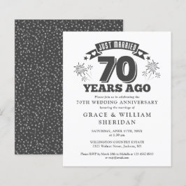 Convite de Aniversário de 70 Anos de Casados Orçam