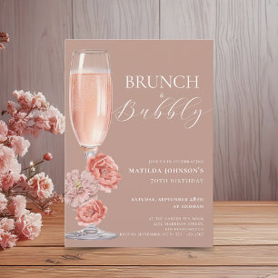 Convite de Aniversário de 70 anos para Brunch & Bu