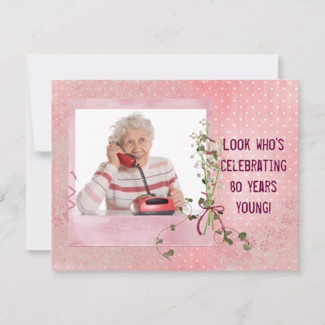Convite de Aniversário de 80 (Frente)