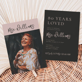 Convite de Aniversário de 80 | 80 de Fotografia An