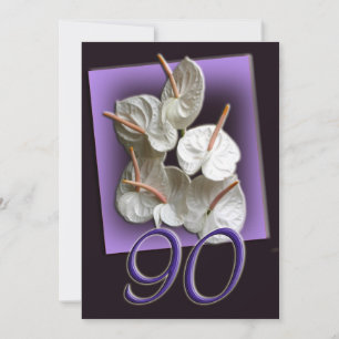 Convite de aniversário de 90 - Anthérios