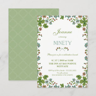 Convite de aniversário de 90, Estilo de vinheta de