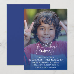 convite de aniversário de 9 anos Festa de aniversá