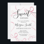 Convite de aniversário de arco rosa, 16 doces<br><div class="desc">Convite de aniversário de Arco cor-de-rosa,  Convite para Arco cor-de-rosa moderno,  decoração de Festas de aniversário cor-de-rosa,  festa de aniversário feminina, </div>