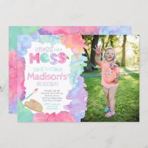 Convite de Aniversário de Arte