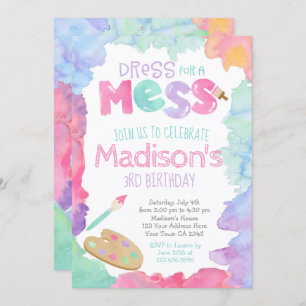 Convite de Aniversário de Arte