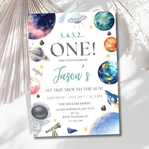 Convite de Aniversário de Astronauta, 1ª Viagem em