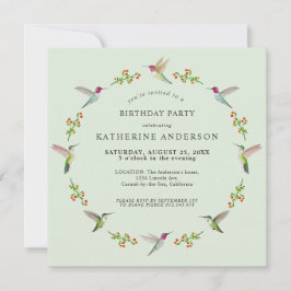 Convite de Aniversário de Aves da Anna