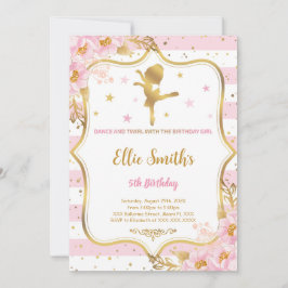 Convite de Aniversário de Bailarina