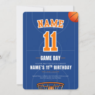 Convite de Aniversário de Basquete de Nova York |