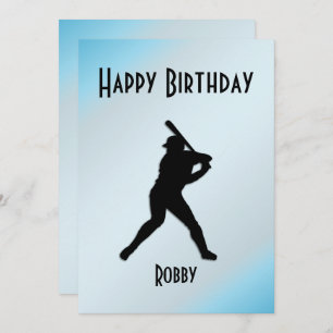 Convite de aniversário de beisebol