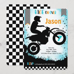 Convite de Aniversário de Bicicleta Editável