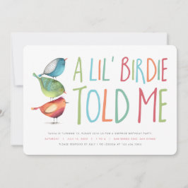 Convite de aniversário de Birdie Surpresa