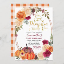 Convite de Aniversário de Bombaim Laranja Queimada