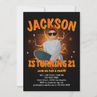 Convite de Aniversário de Bootleg Rap Retro Legal