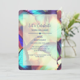 Convite de aniversário de borboleta