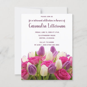 Convite de Aniversário de Buquê Floral Editável