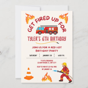 Convite de aniversário de caminhão