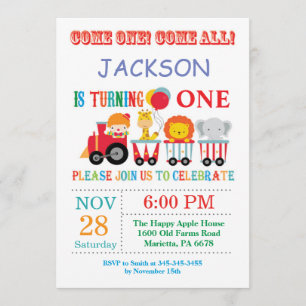 Convite de aniversário de Carnaval