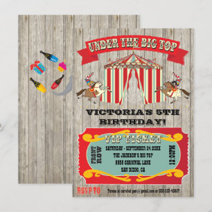 Convite de aniversário de Carnaval