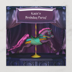 Convite de aniversário de Carrossel