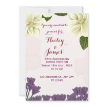 Convite de Aniversário de Casamento