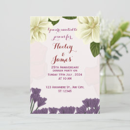 Convite de Aniversário de Casamento
