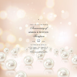 Convite de Aniversário de Casamento 30 Pearl